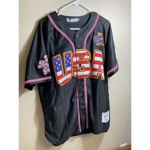 TRUMP HEADGEAR CLASSICS BUTTON UP JERSEY L BLACK NWT